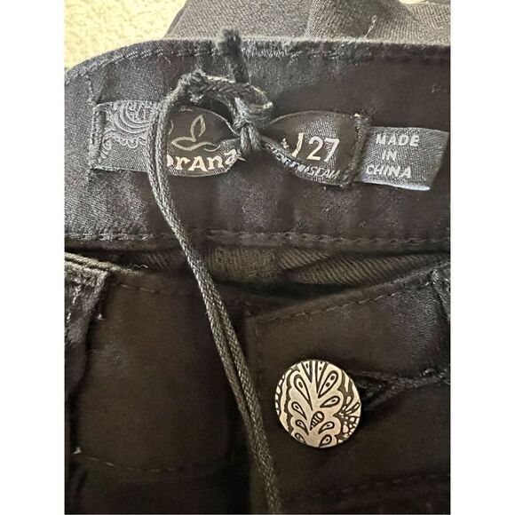 Prana Women’s Kayla Straight Leg Performance Denim Jeans Black Size 27 NWT - Picture 7 of 9